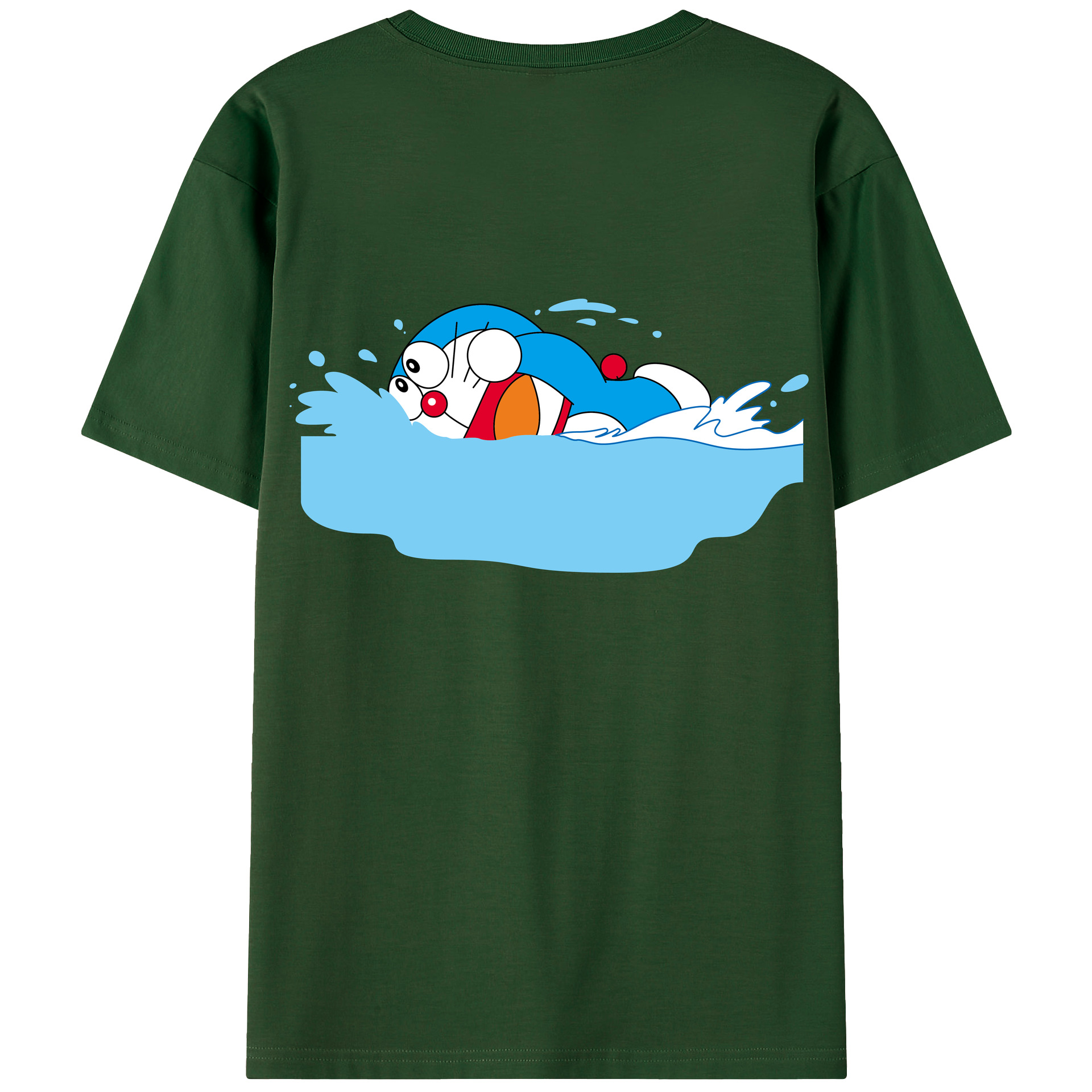 （画像用） ドラえもん Doraemon 綿100％半袖Tシャツ（背面プリント）